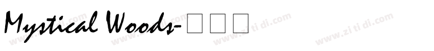 Mystical Woods字体转换